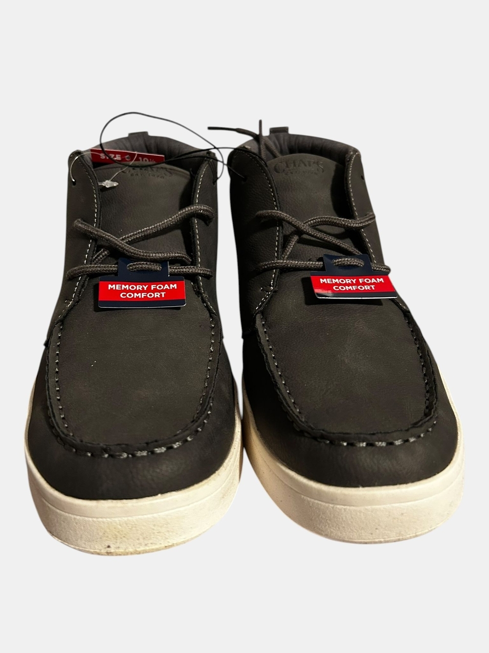 Chaps Grey Memory Foam Slip-On Loafers